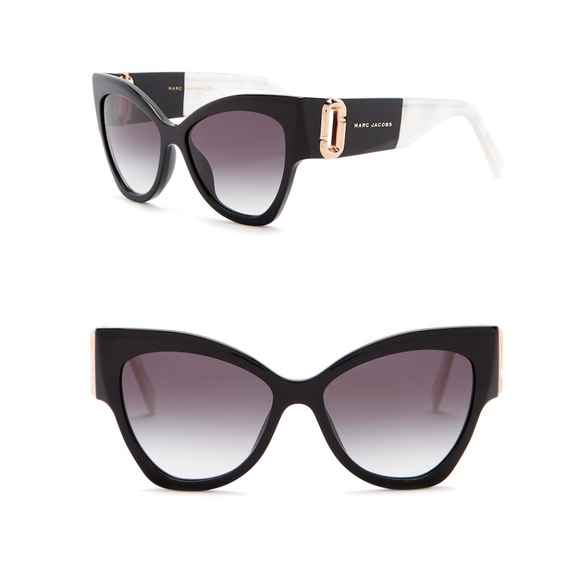 Marc Jacobs Accessories - Marc Jacobs 55mm Cateye Sunglasses Black & Pearl